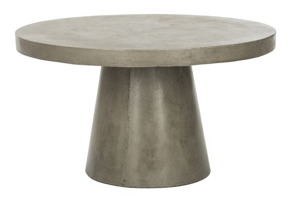 Dark Grey Modern Concrete Round Coffee Table (27.56-inch ) - The Mayfair Hall