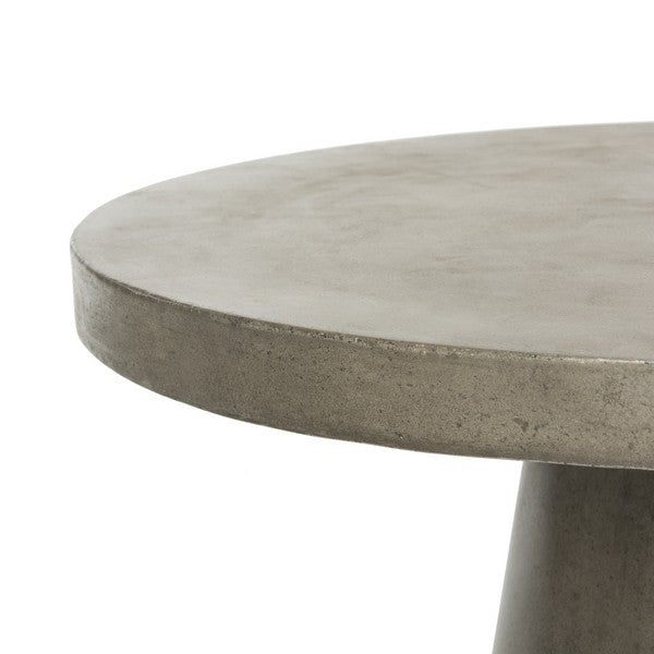 Dark Grey Modern Concrete Round Coffee Table (27.56-inch ) - The Mayfair Hall
