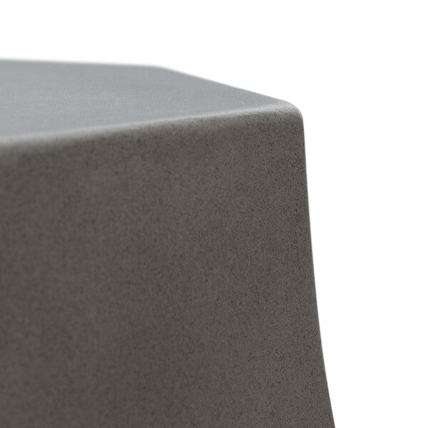Klaudia Concrete Accent Stool - The Mayfair Hall