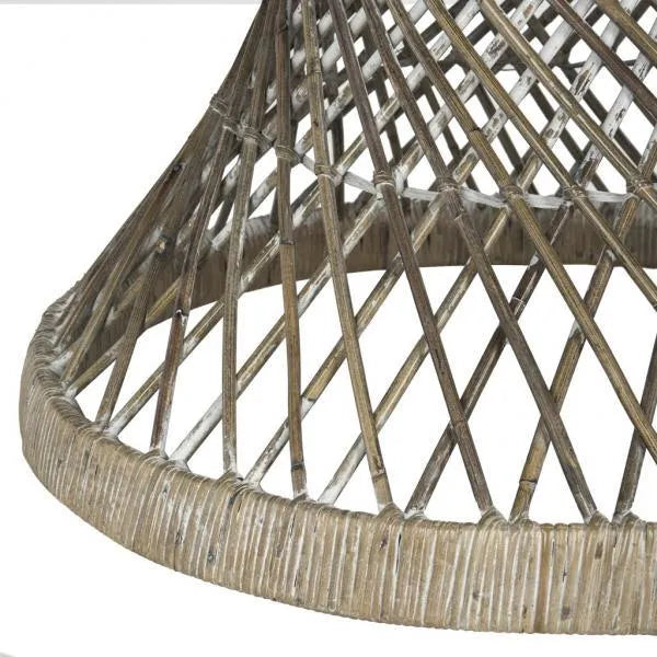 Grimson Coastal Rattan Hourglass Accent Table - The Mayfair Hall