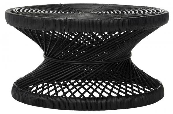 Black Large Bowed Coffee Table - The Mayfair Hall