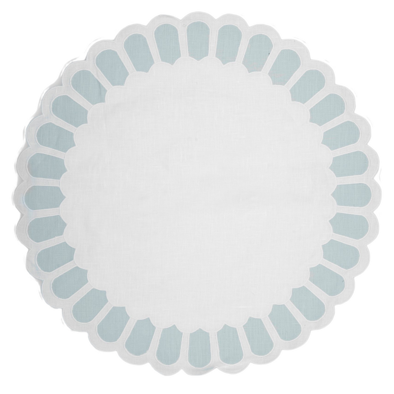 Los Encajeros Zurbano Baby Blue Placemat (Set of 4) - The Mayfair Hall