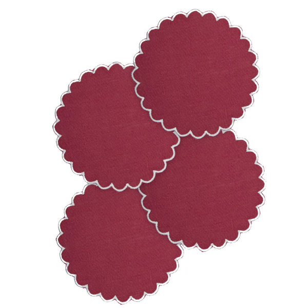 Los Encajeros Zurbano Cardenal Coasters (Set of 4) - The Mayfair Hall