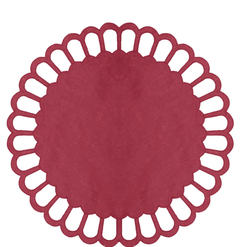 Los Encajeros Zurbano Cardenal Placemats (Set of 4) - The Mayfair Hall