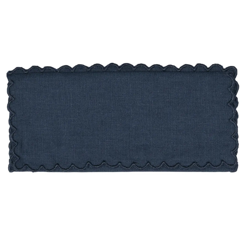 Los Encajeros Zurbano Navy Cocktail Napkin (Set of 4) - The Mayfair Hall