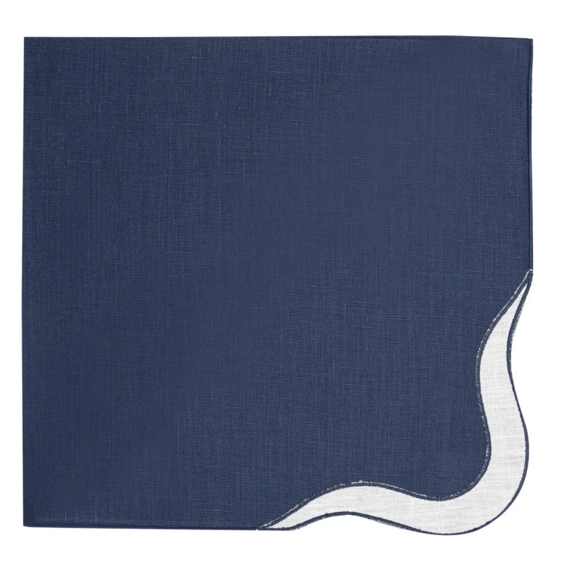 Los Encajeros Zurbano Navy Napkins (Set of 4) - The Mayfair Hall