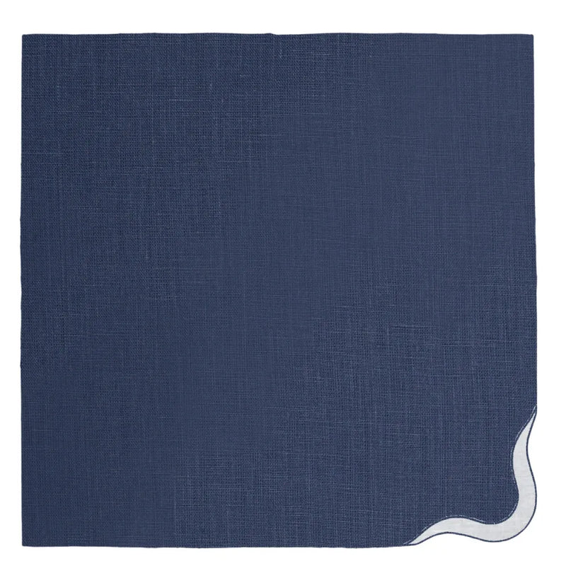 Los Encajeros Zurbano Navy Napkin (Set of 4) - The Mayfair Hall