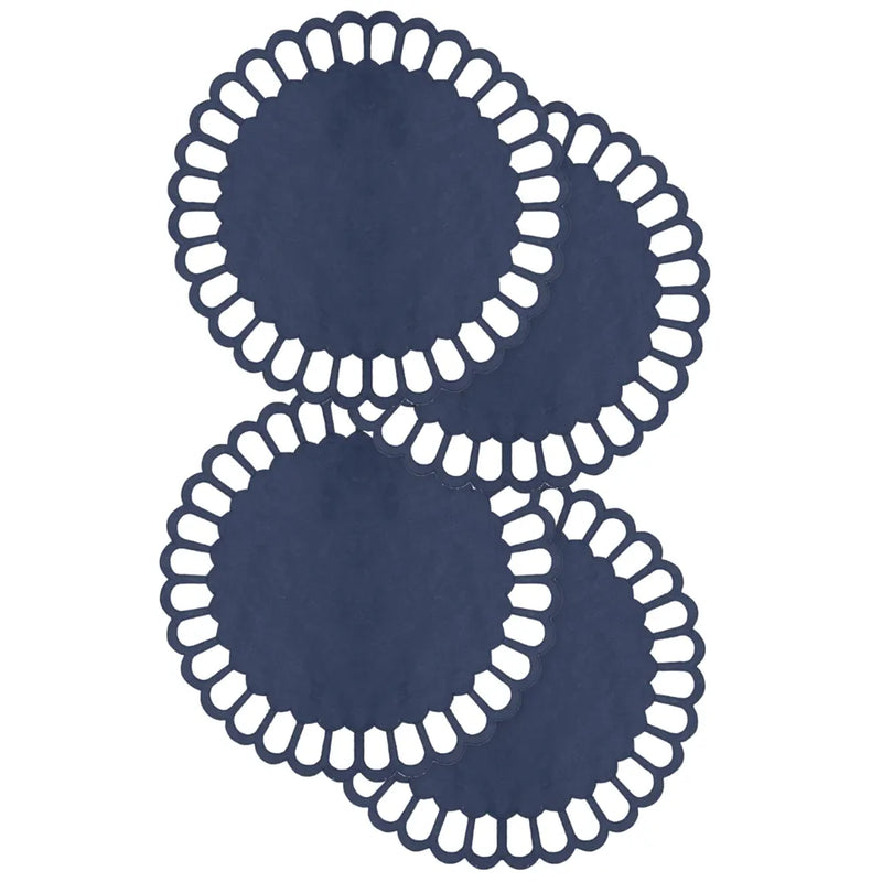 Los Encajeros Zurbano Navy Placemats (Set of 4) - The Mayfair Hall