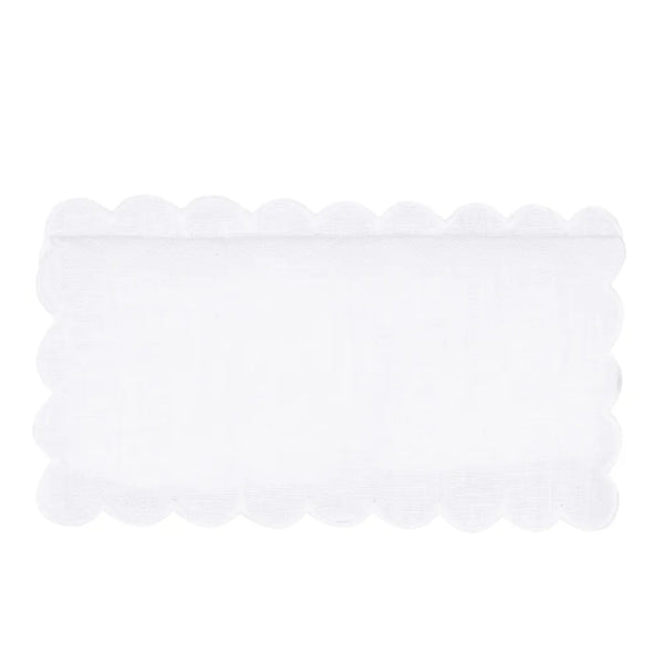 Los Encajeros Zurbano White Cocktail Napkins (Set of 4) - The Mayfair Hall