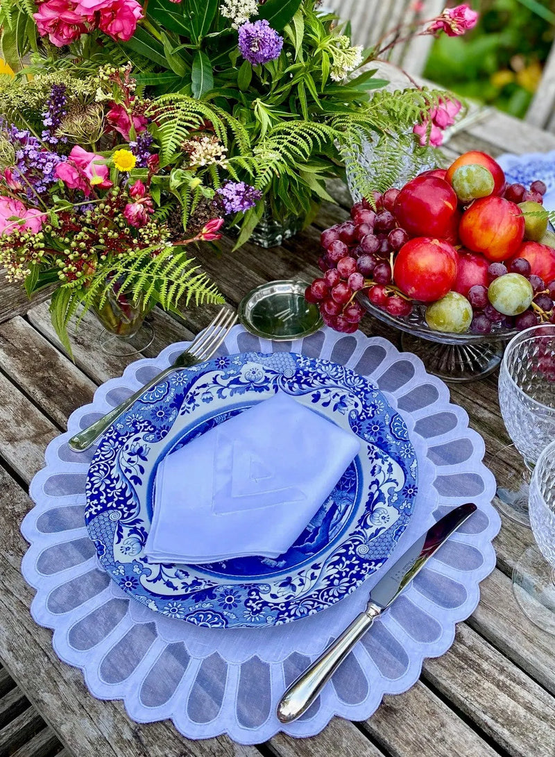 Los Encajeros Zurbano White Placemats (Set of 4) - The Mayfair Hall