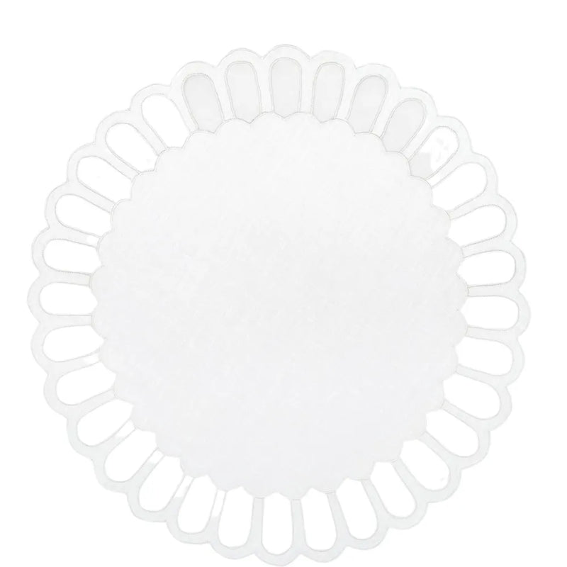 Los Encajeros Zurbano White Placemat (Set of 4) - The Mayfair Hall